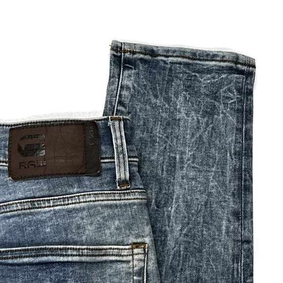 G Star Raw 3301 Deconstructed Super Slim Blue Stretch Jeans Mens 32 x 34 - Picture 10 of 10